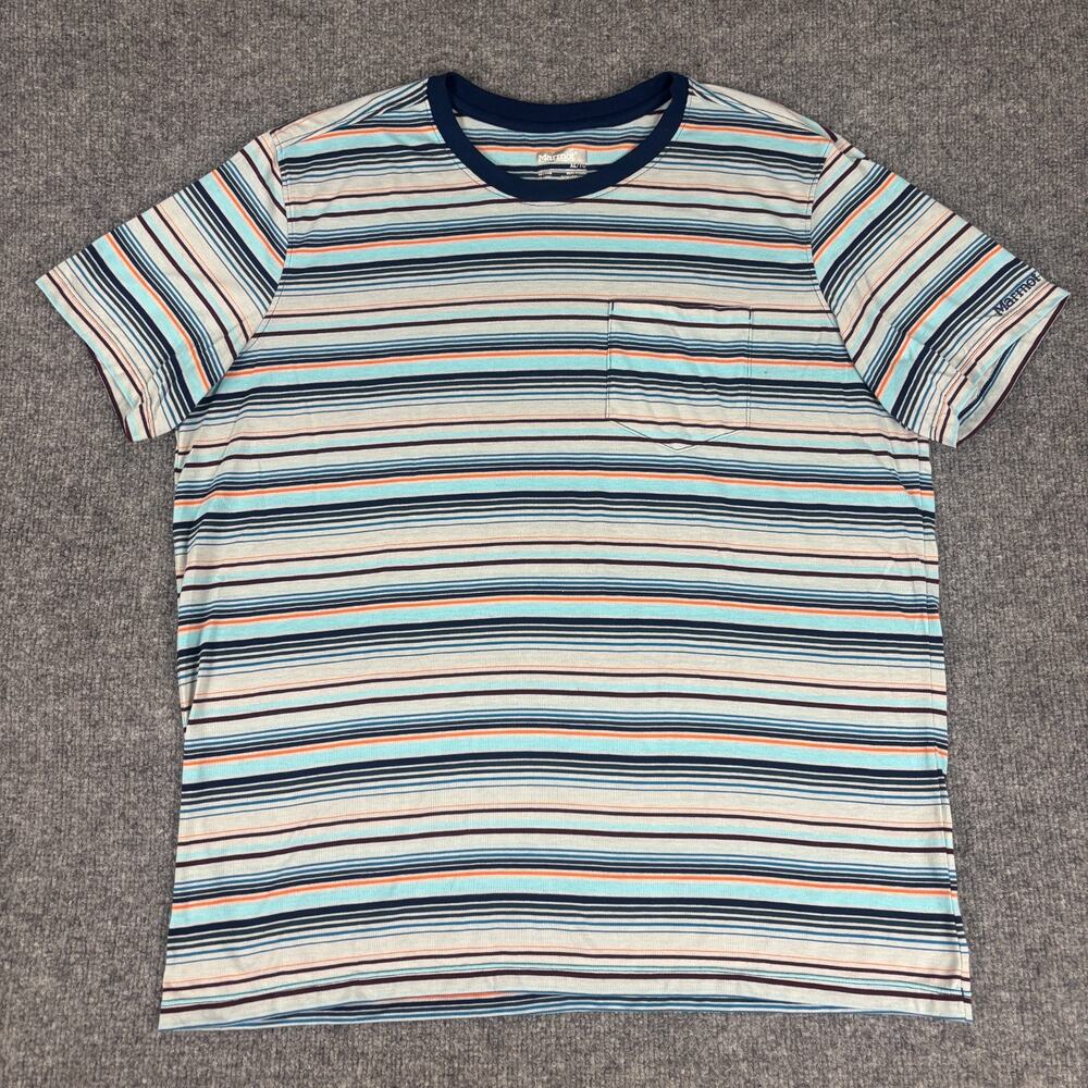 Marmot Men's Short Sleeve Shirt Size XL Striped